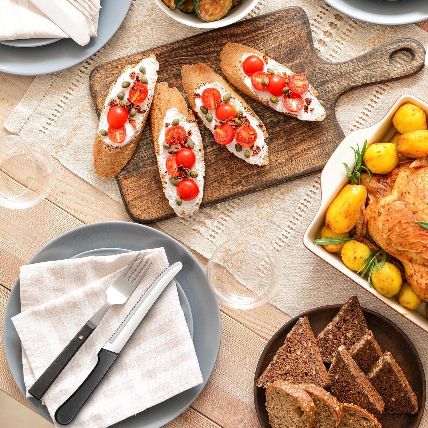 Cuchillos de Carne Serrados Zhehao - 30 Piezas Acero Inoxidable 21.3 cm