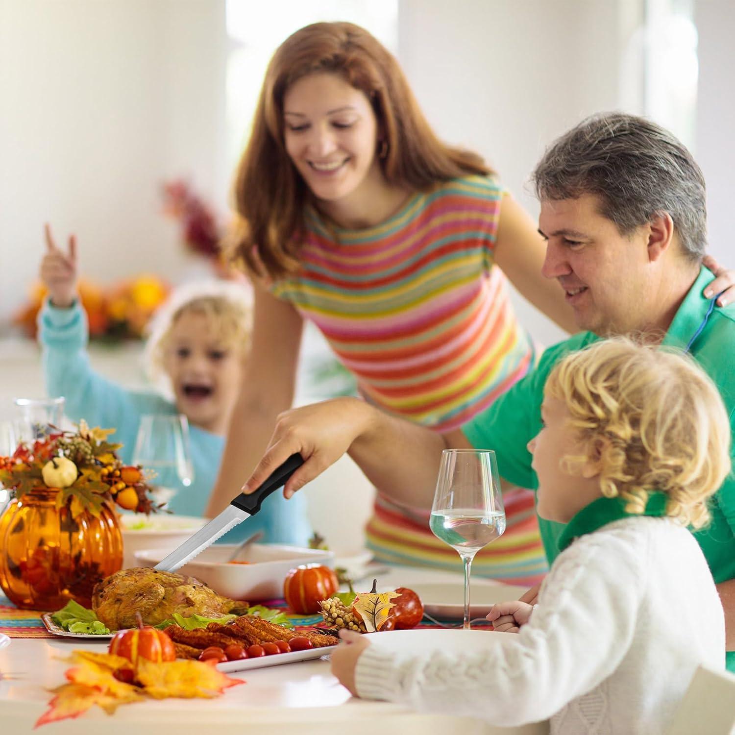 Cuchillos de Carne Serrados Zhehao - 30 Piezas Acero Inoxidable 21.3 cm