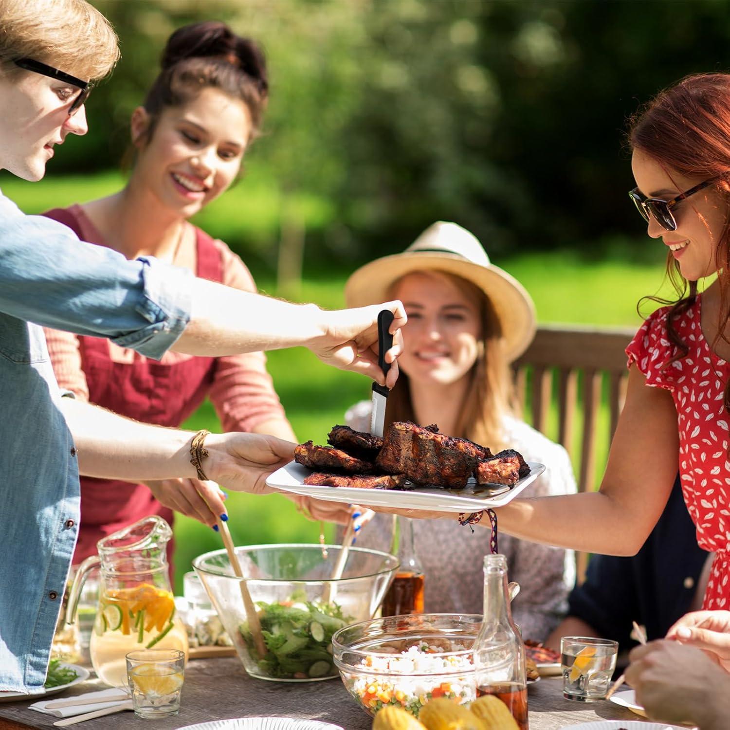 Cuchillos de Carne Serrados Zhehao - 30 Piezas Acero Inoxidable 21.3 cm