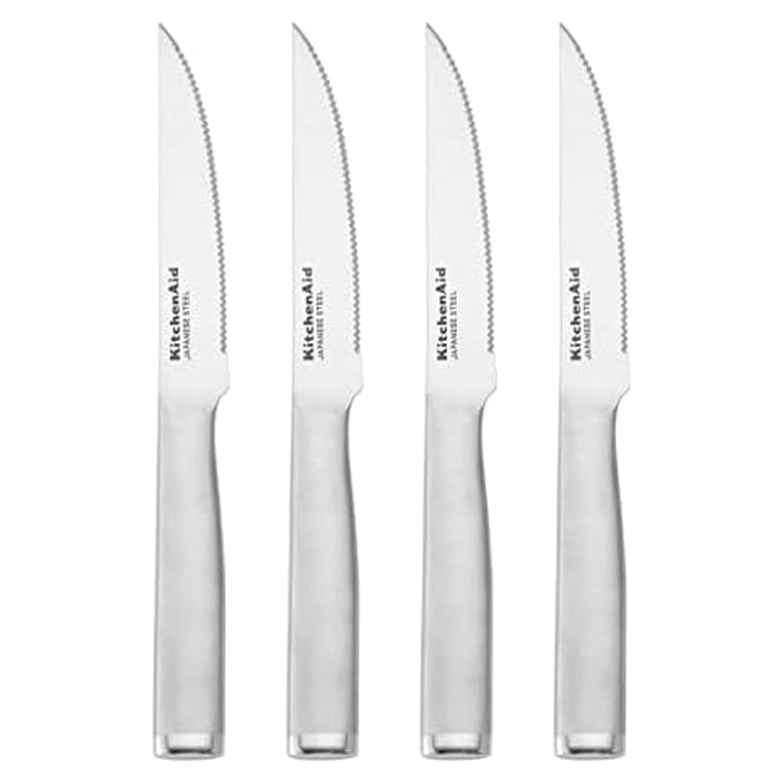 Juego de cuchillos de carne KitchenAid 4 piezas acero inoxidable