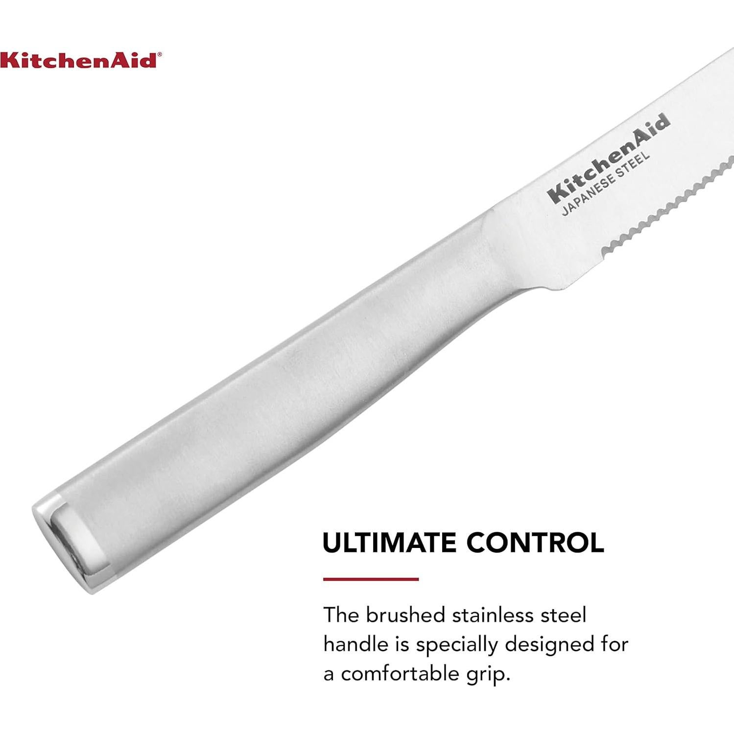 Juego de cuchillos de carne KitchenAid 4 piezas acero inoxidable