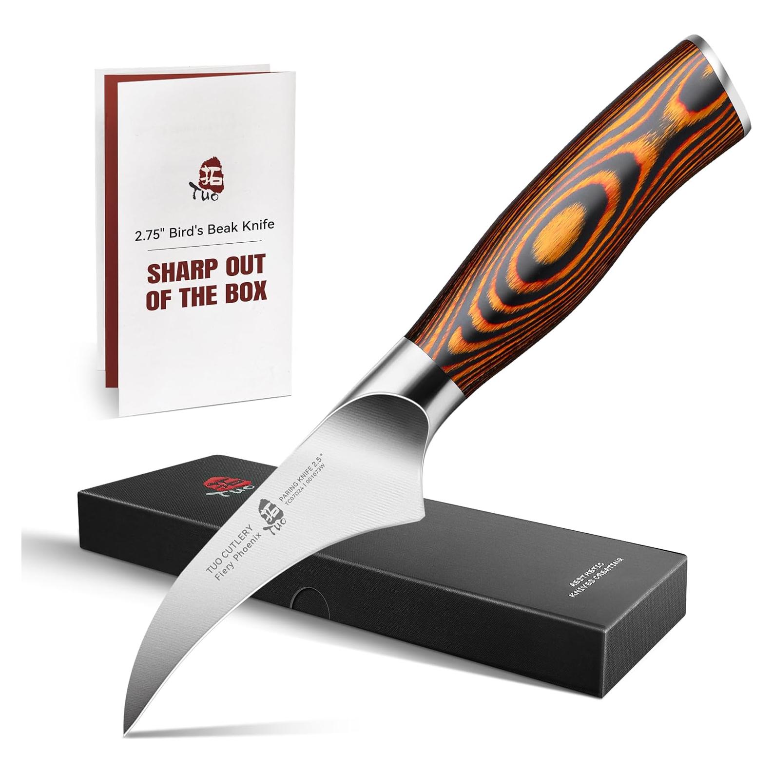 Cuchillo de Pelar TUO 6.35 cm Acero Inoxidable Ergonómico