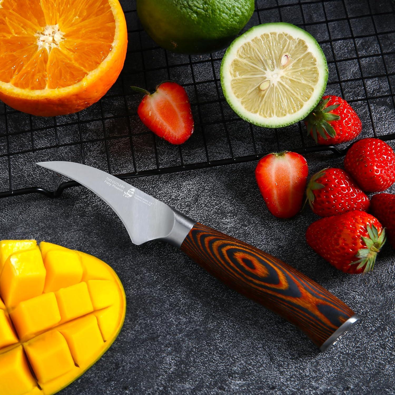 Cuchillo de Pelar TUO 6.35 cm Acero Inoxidable Ergonómico