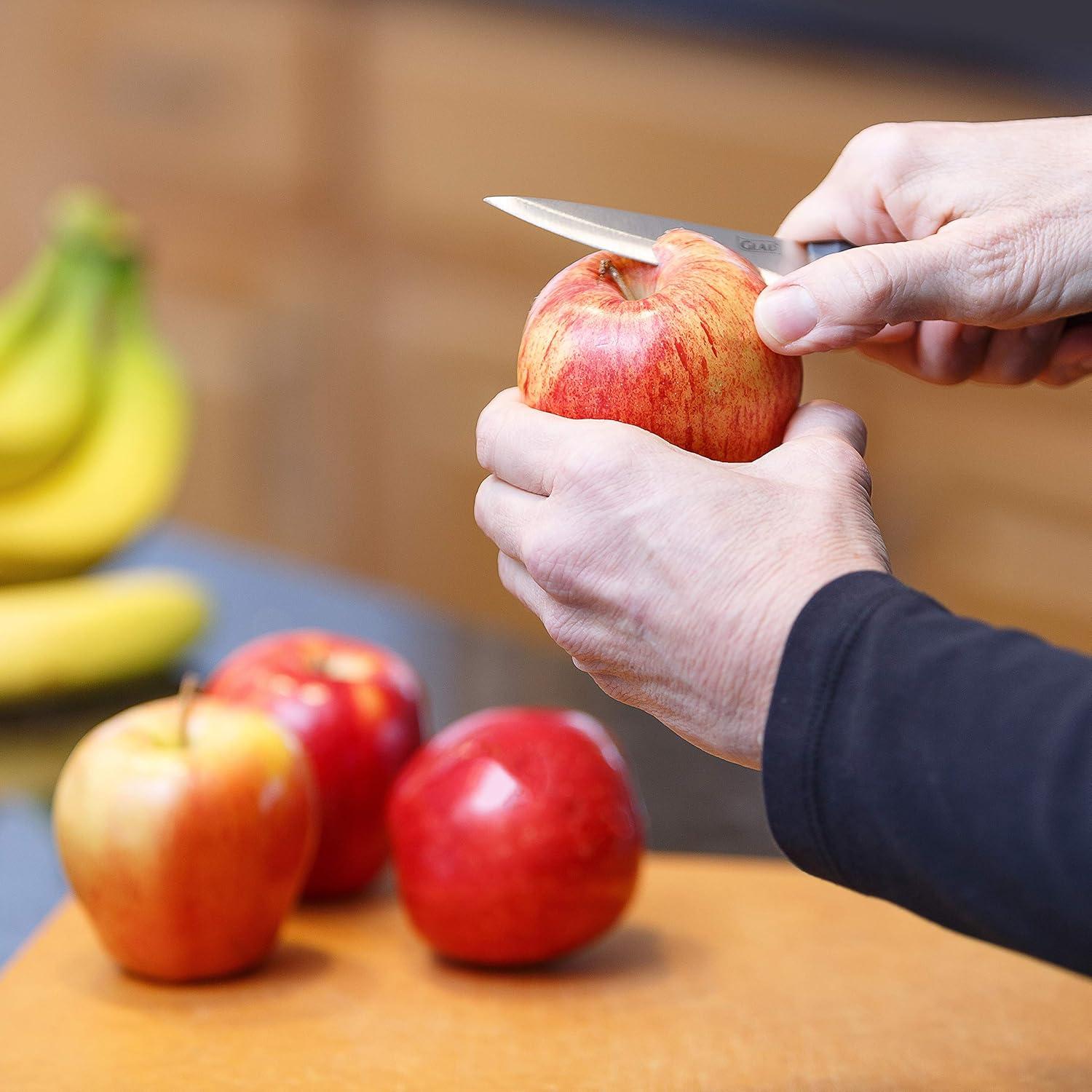 Juego de Cuchillos de Pelar Glad 4 Piezas Acero Inoxidable 8.9 cm