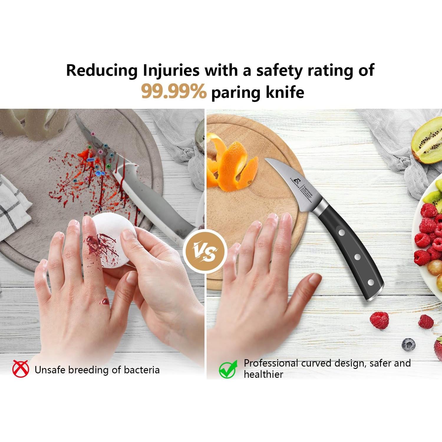 Juego de cuchillos de pelar CoquusAid 2PCS acero inoxidable