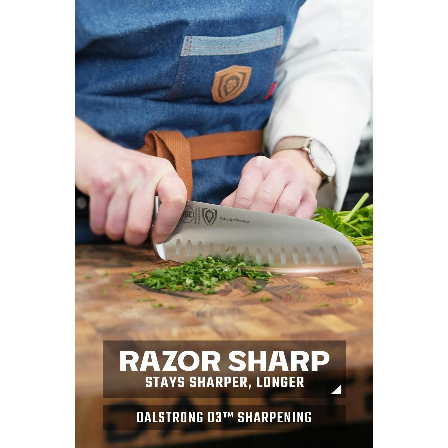 Cuchillo Santoku Dalstrong 18 cm - Acero Alemán - Funda Incluida