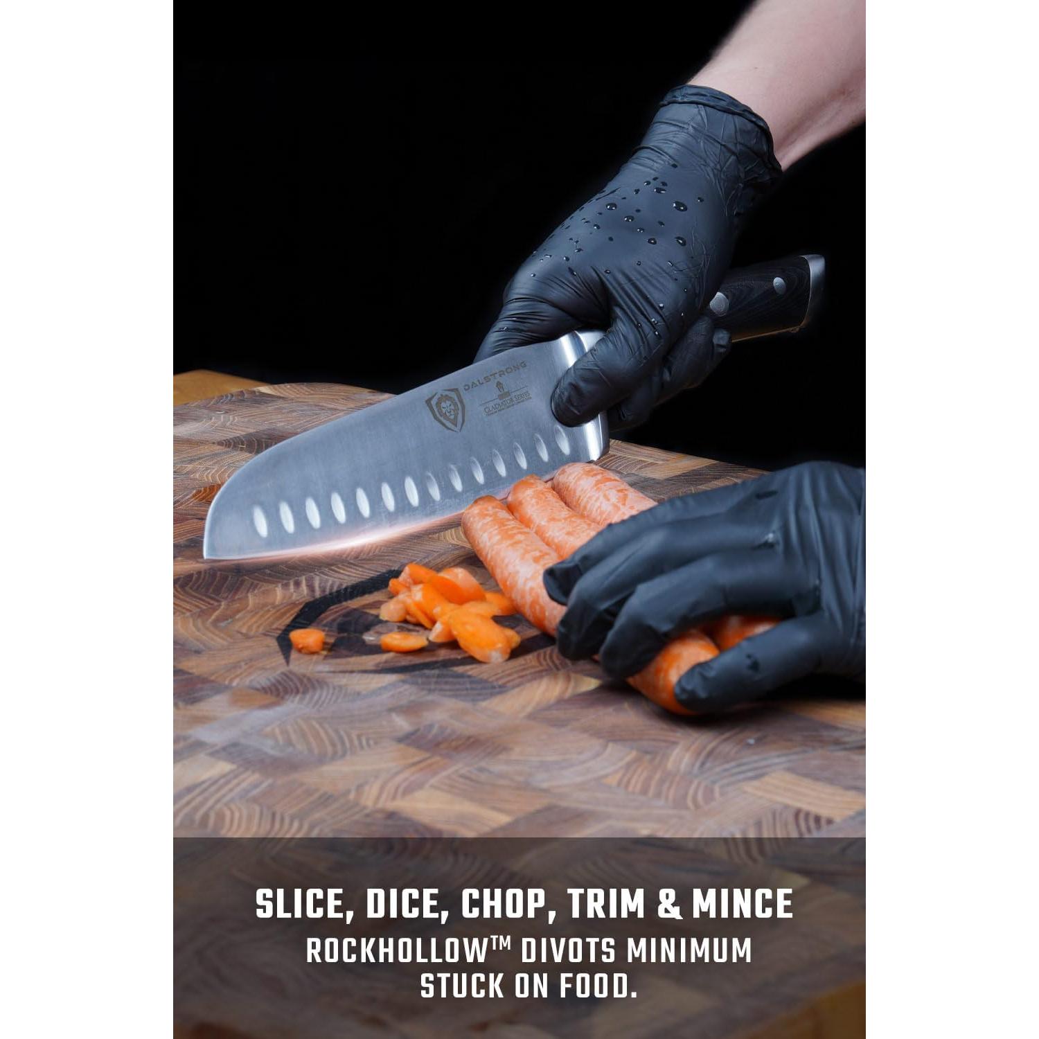 Cuchillo Santoku Dalstrong 18 cm - Acero Alemán - Funda Incluida