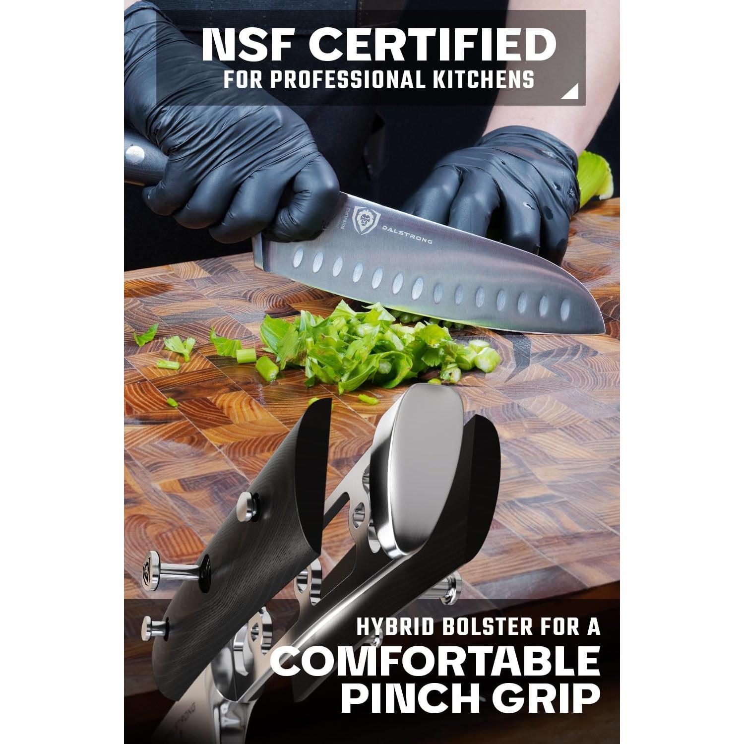 Cuchillo Santoku Dalstrong 18 cm - Acero Alemán - Funda Incluida