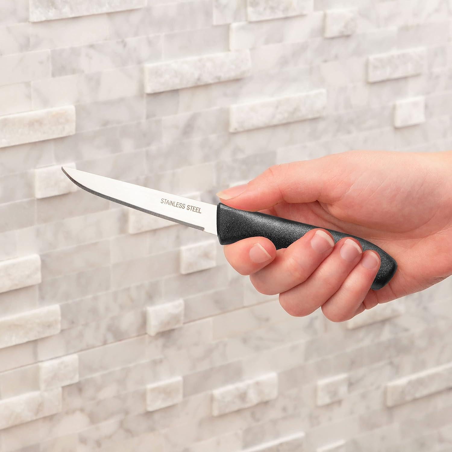 Set de 12 Cuchillos de Pelar Brenium, Acero Inoxidable, 7.62 cm