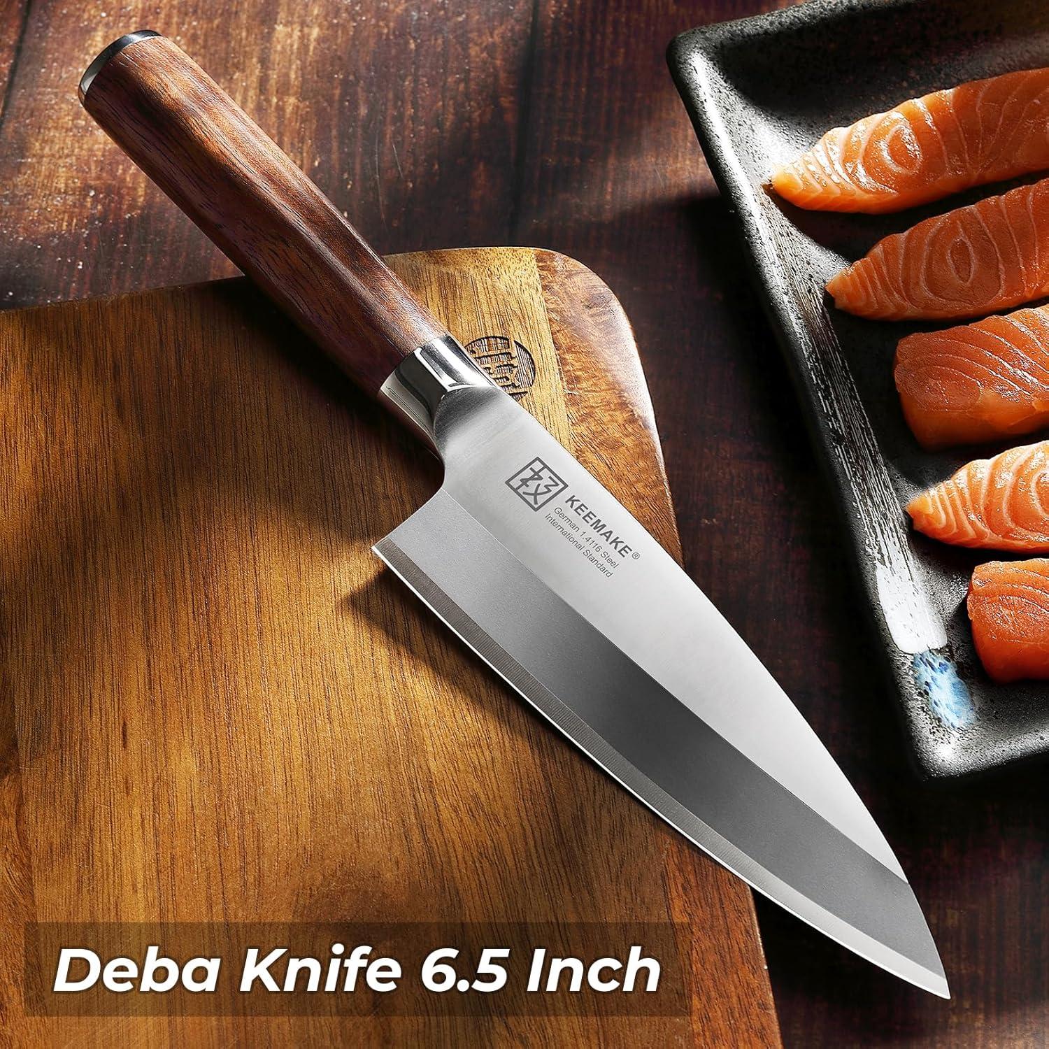 Cuchillo Deba KEEMAKE 16.5 cm Acero Inoxidable Alto Carbono