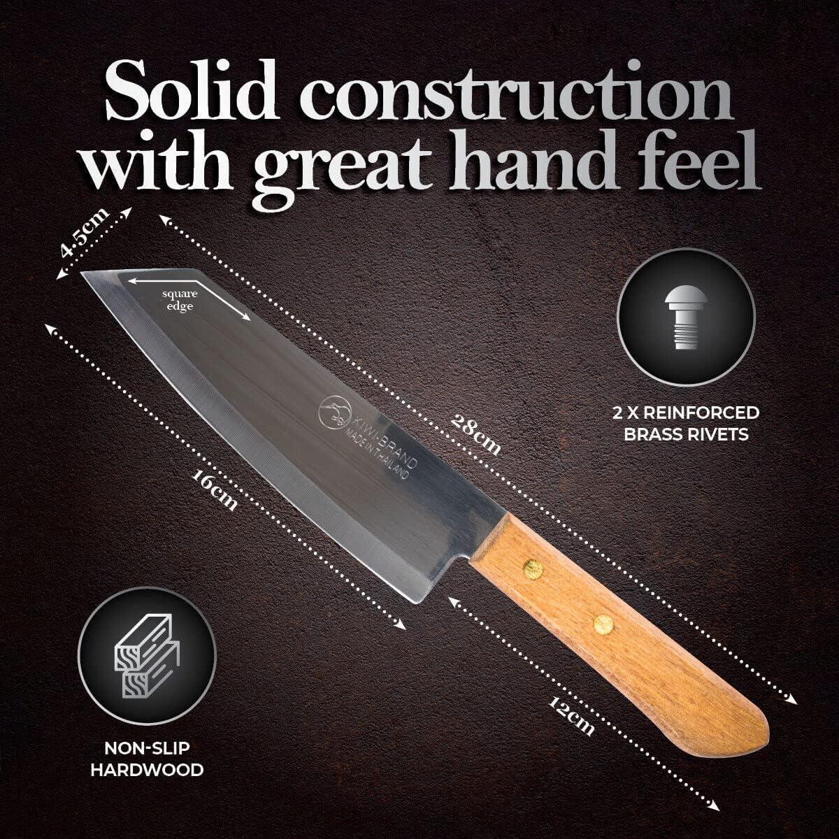 Juego de cuchillos de chef Kiwi Deba 171 y 172 acero inoxidable