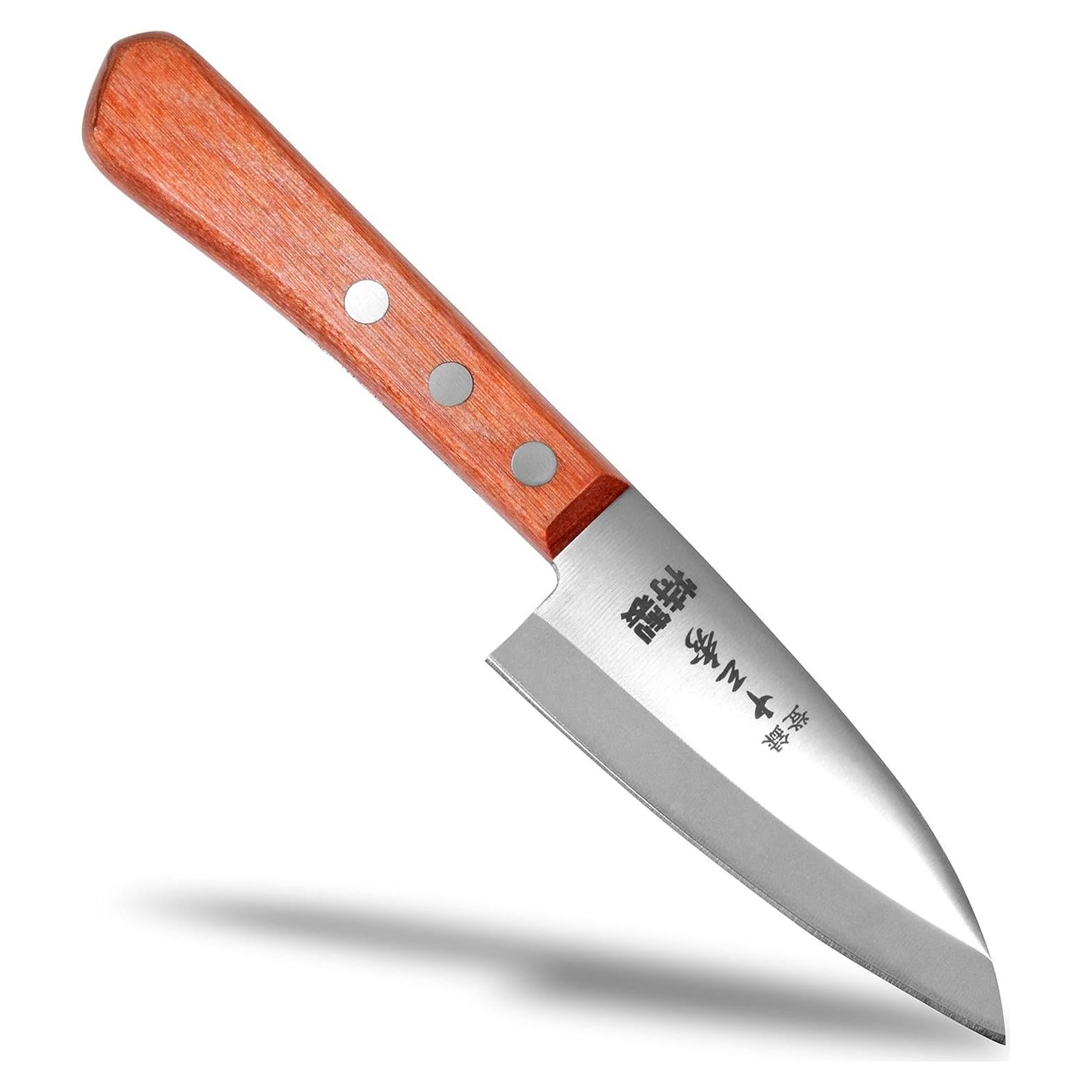 Cuchillo Deba Pequeño Tomihide 95 mm Acero Inoxidable Madera