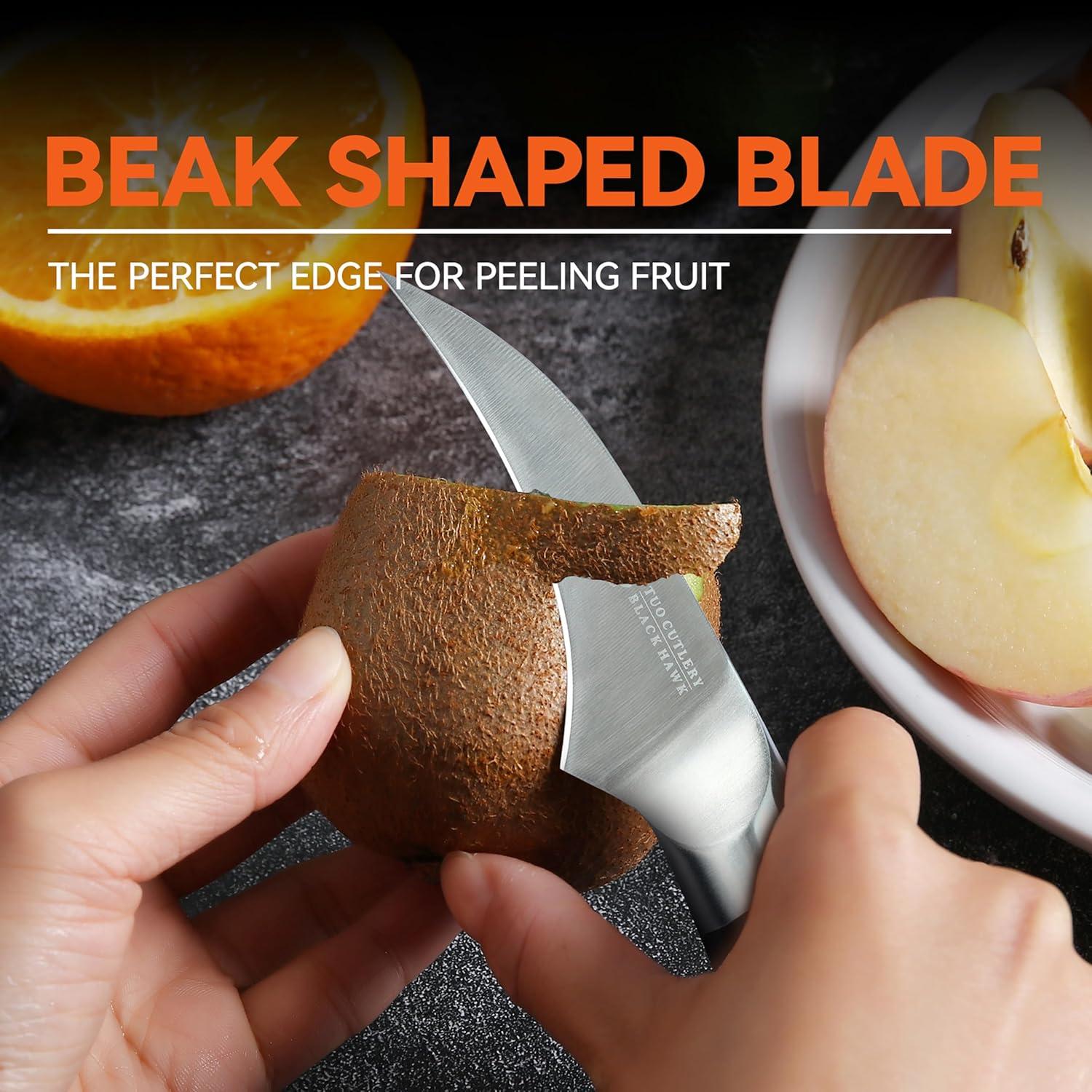 Cuchillo de Pelar TUO 7 cm Acero Inoxidable Pakkawood