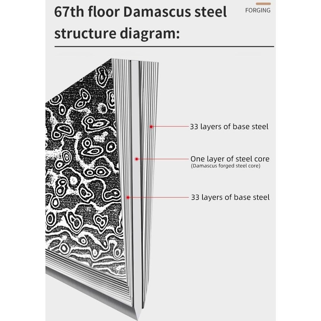 Cuchillo de Pelar ARTIDGE 3.5" Acero Damasco Mango Madera