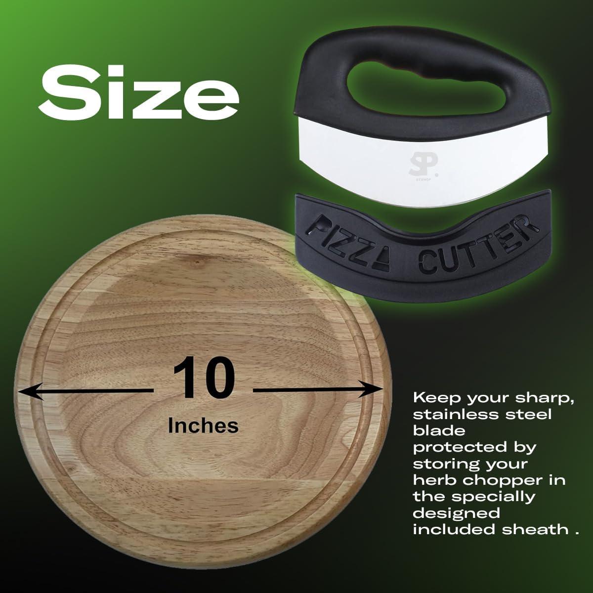 Cuchillo Mezzaluna STUNGP de Acero Inoxidable 15.24 cm