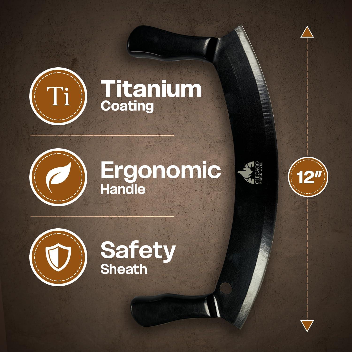 Cortador de Pizza 30.48 cm Chicago Brick Oven Acero Inoxidable