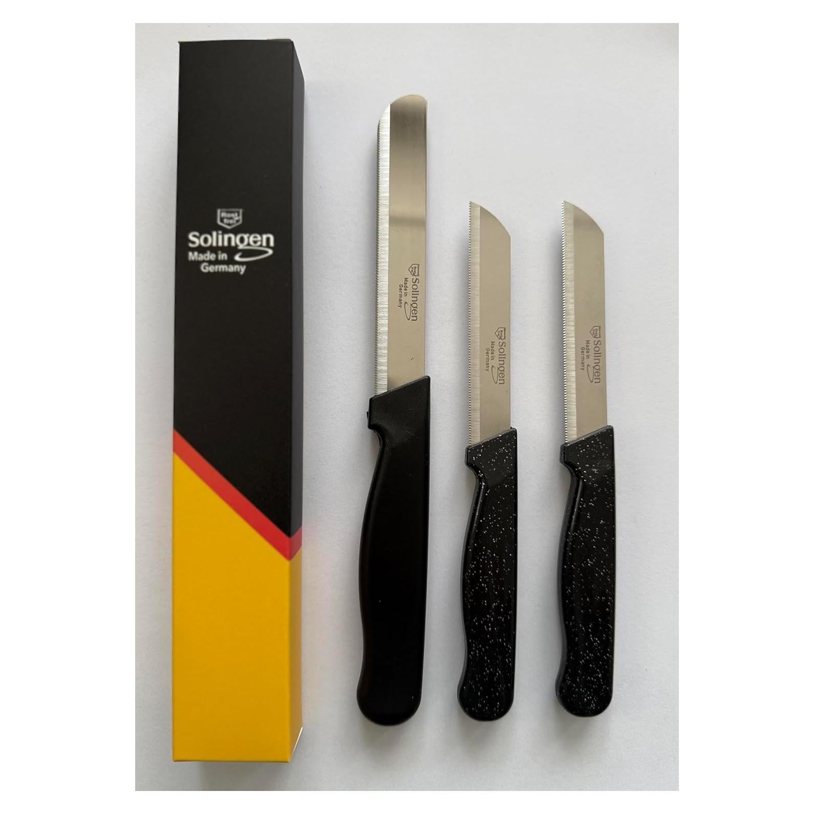 Set de Cuchillos Utilitarios Solingen - 3 Piezas, Acero Inoxidable