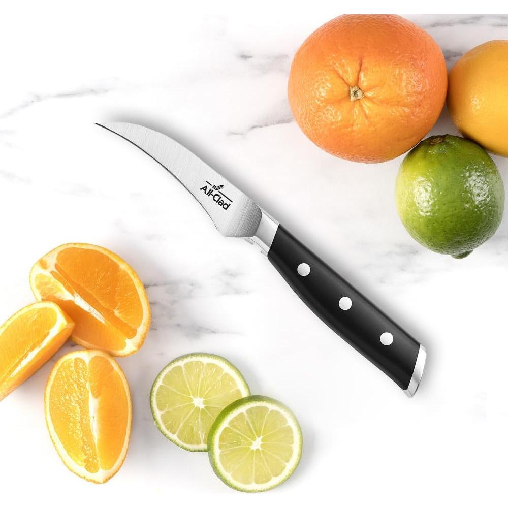 Cuchillo de Pelar Curvado All-Clad 3.5" Acero Inoxidable
