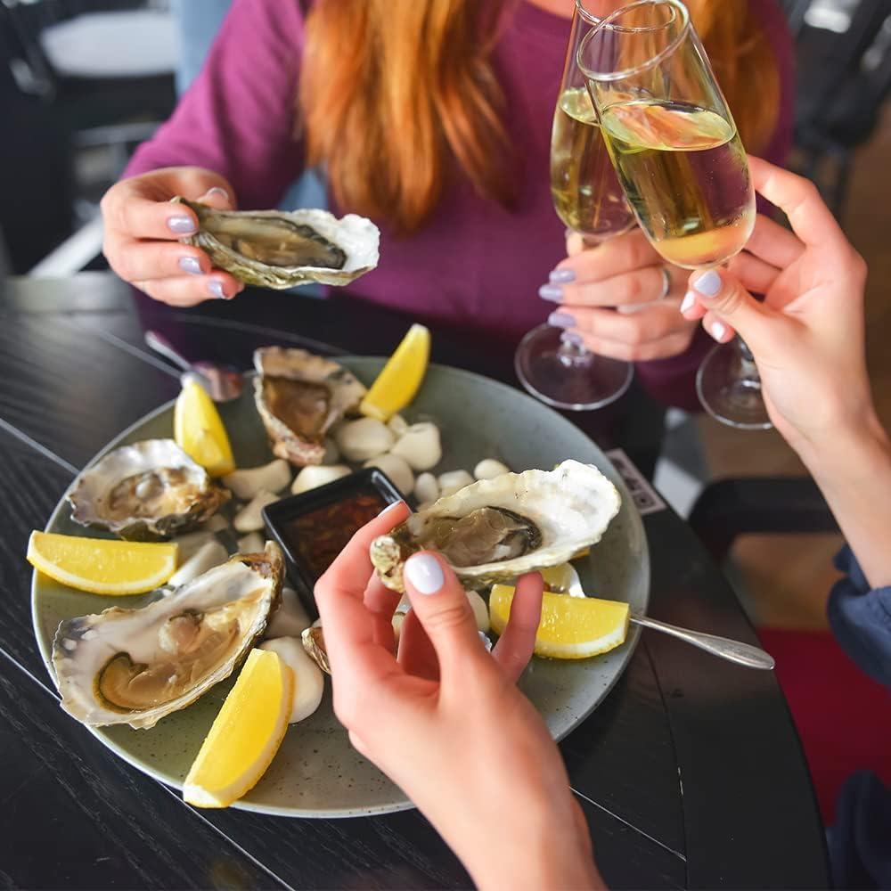 Juego de cuchillos para ostras WENDOM con guantes resistentes