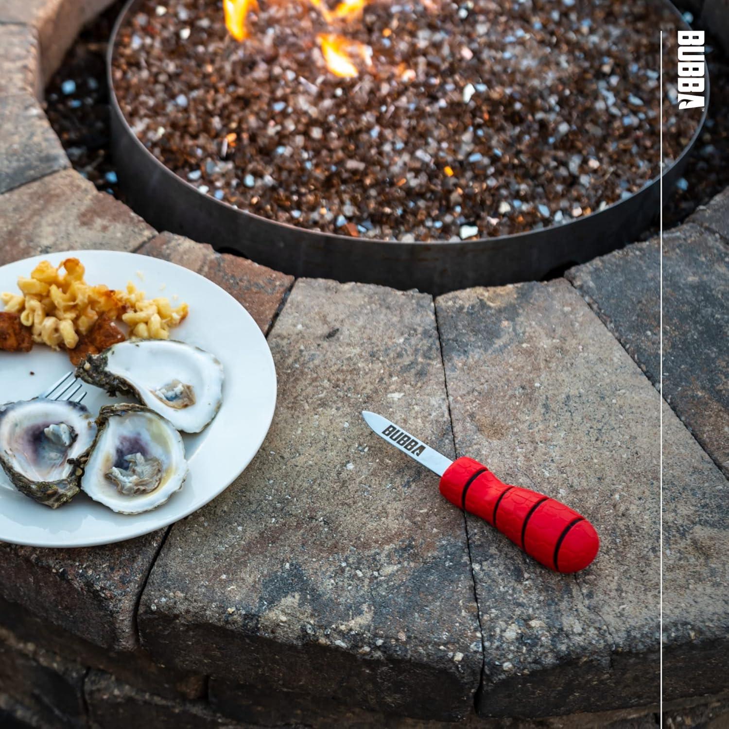 Cuchillo para abrir ostras BUBBA con hoja de acero inoxidable 6.35 cm