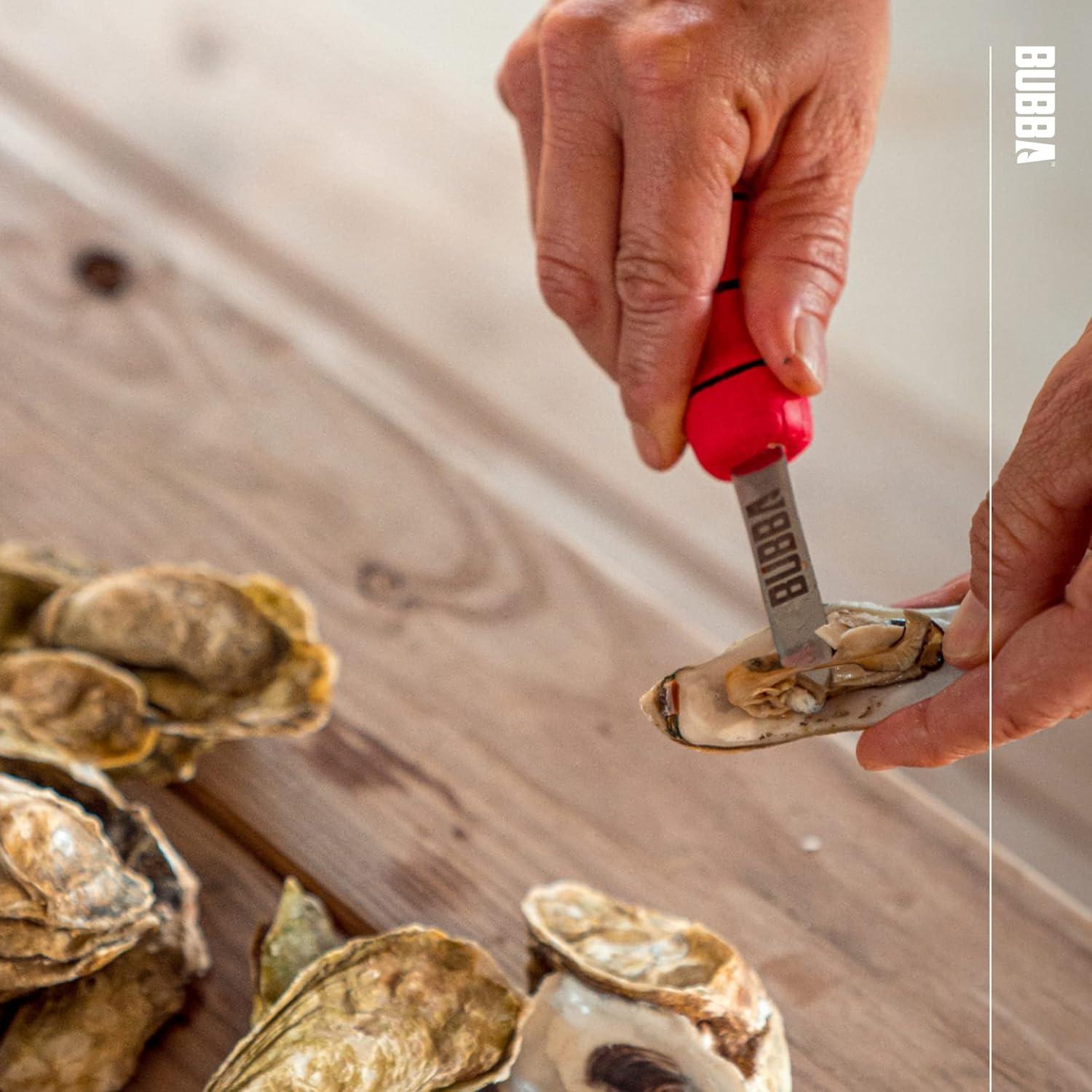 Cuchillo para abrir ostras BUBBA con hoja de acero inoxidable 6.35 cm