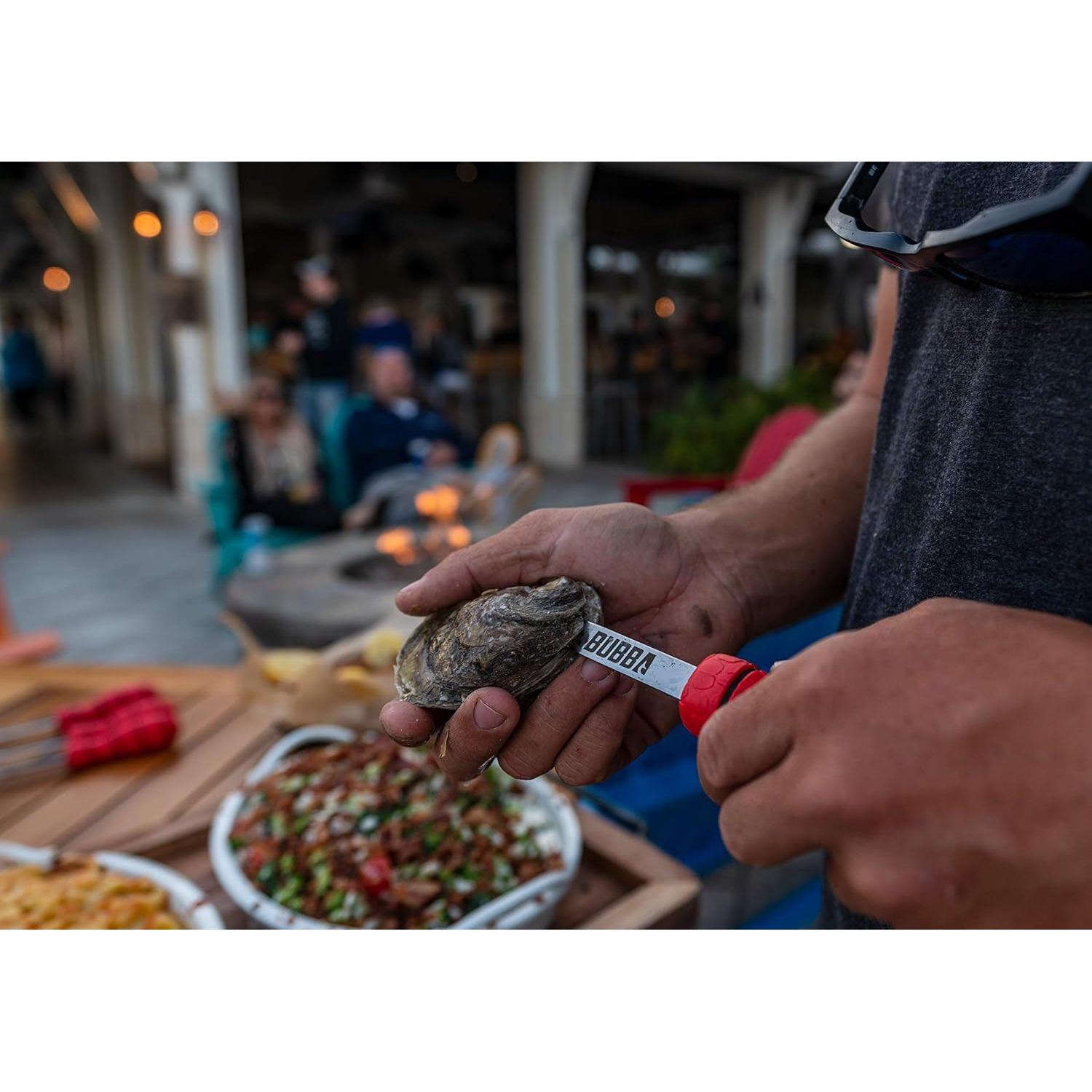 Cuchillo para abrir ostras BUBBA con hoja de acero inoxidable 6.35 cm