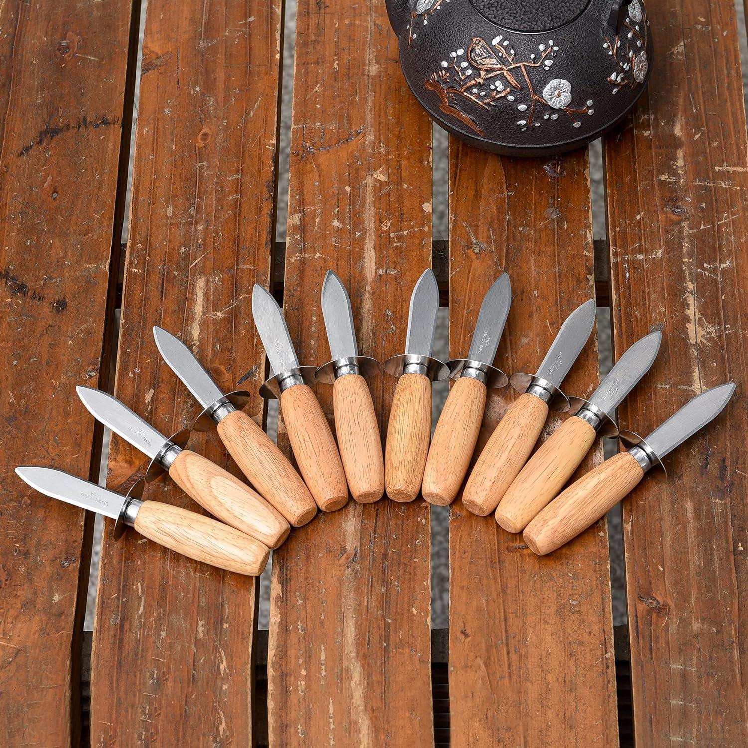 Cuchillos para Abrir Ostras MGTECH - Paquete de 10 Unidades