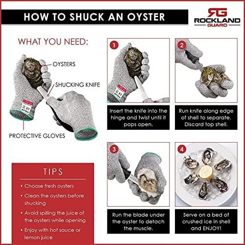 Set de 2 Cuchillos para Abrir Ostras Rockland Guard - Acero Inoxidable