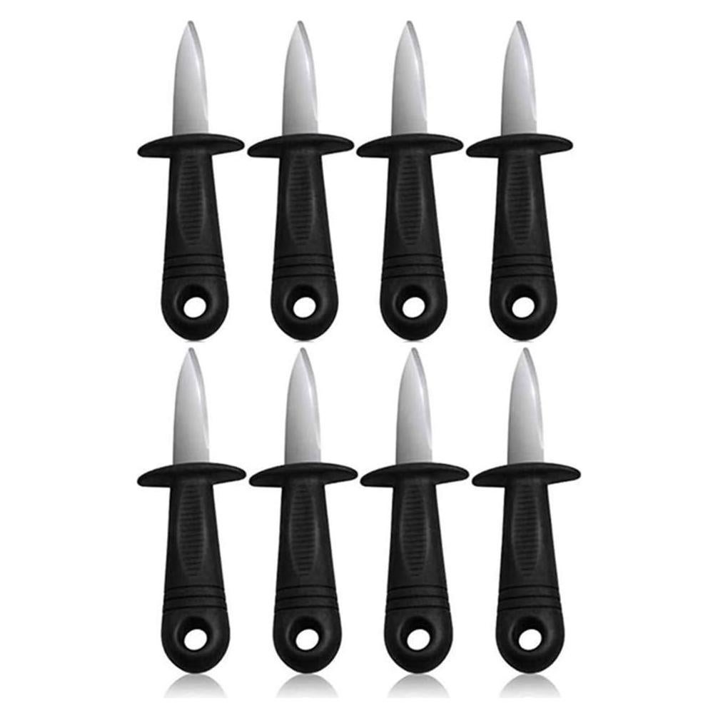 Paquete de 8 cuchillos para abrir ostras Dhieong - Acero inoxidable