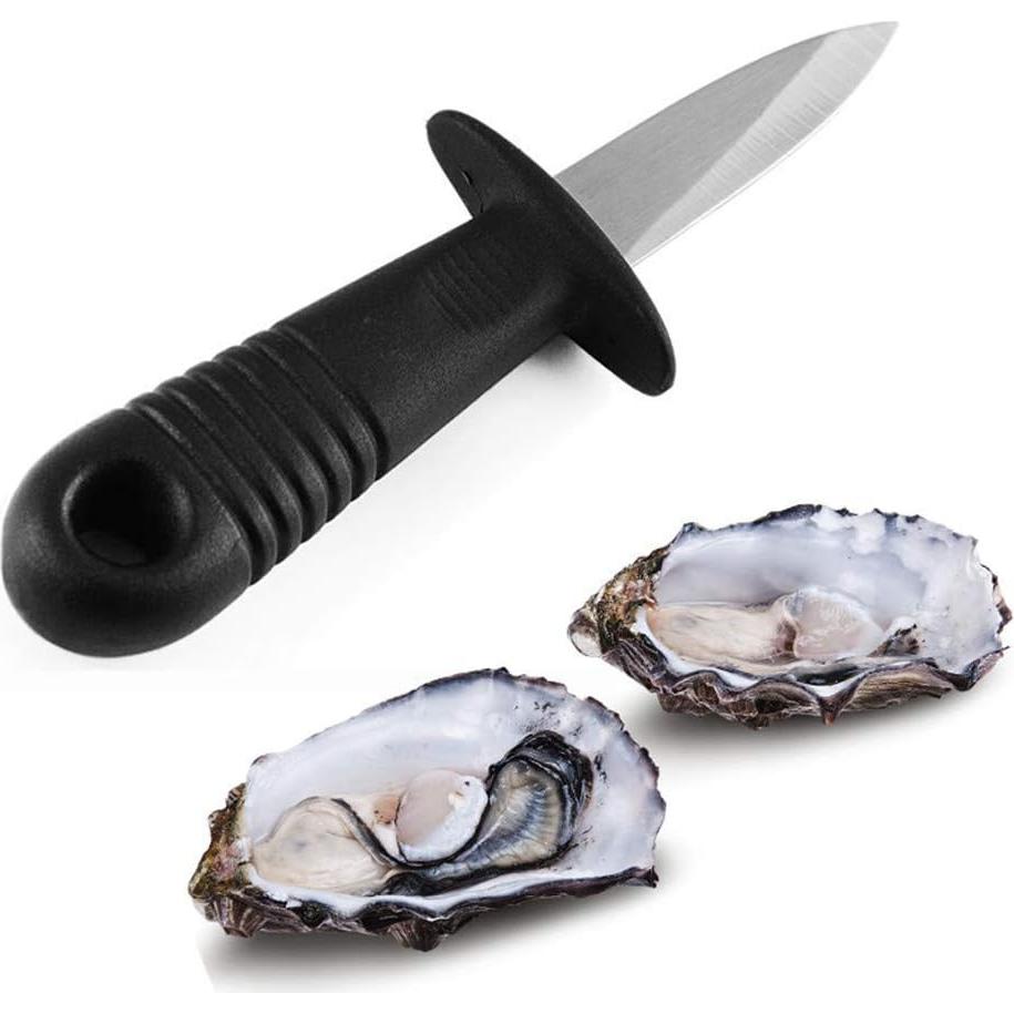 Paquete de 8 cuchillos para abrir ostras Dhieong - Acero inoxidable