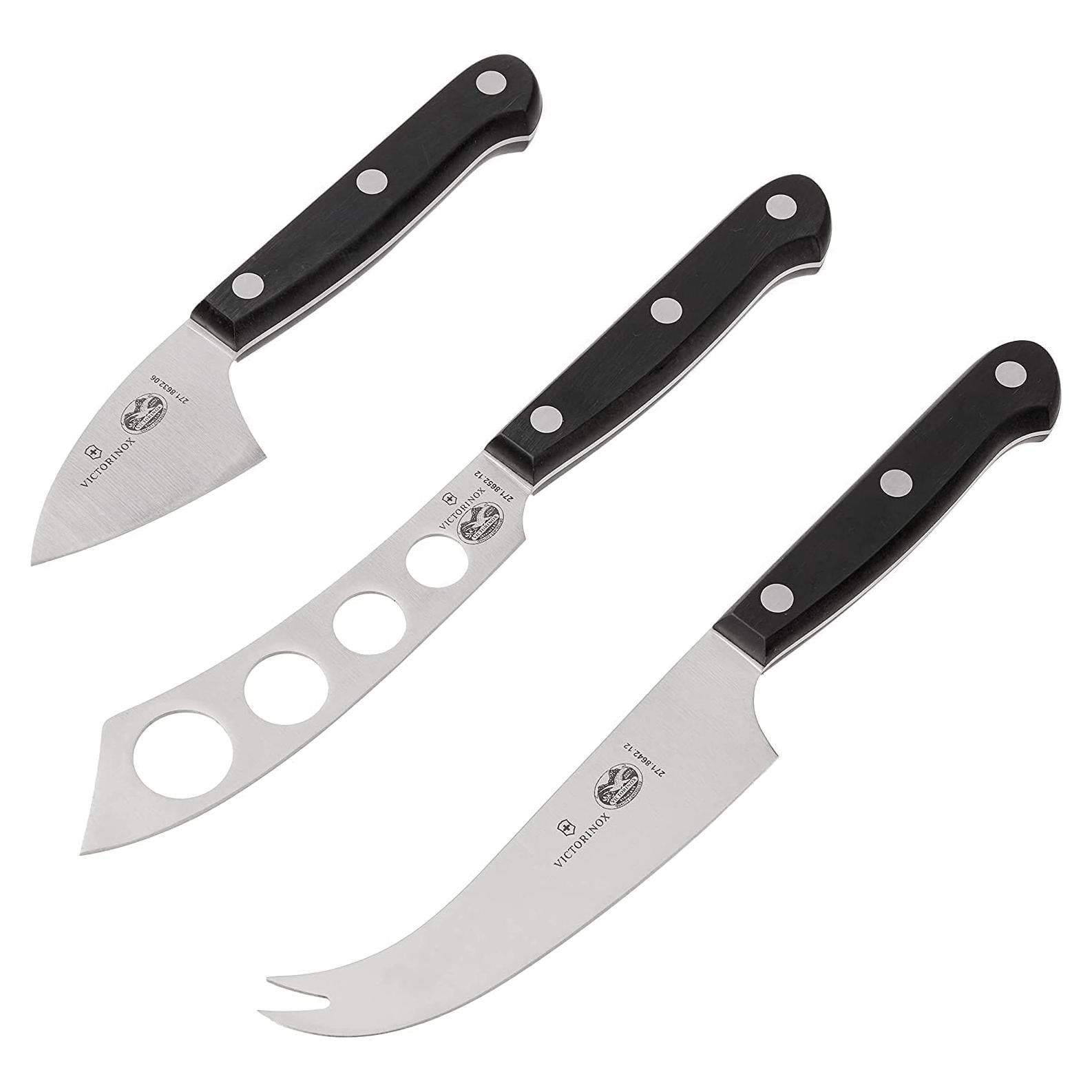 Juego de cuchillos para queso 3 piezas Victorinox acero inoxidable