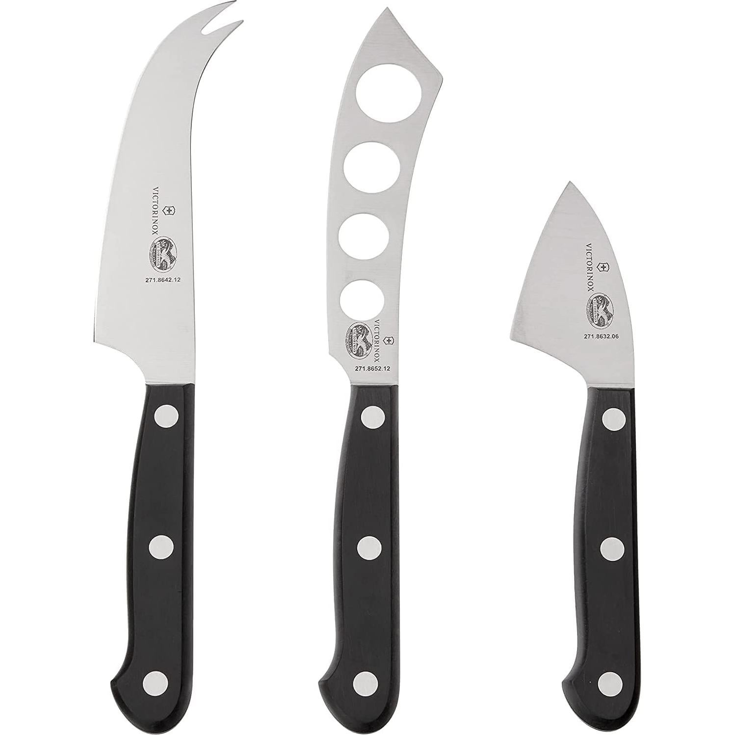 Juego de cuchillos para queso 3 piezas Victorinox acero inoxidable
