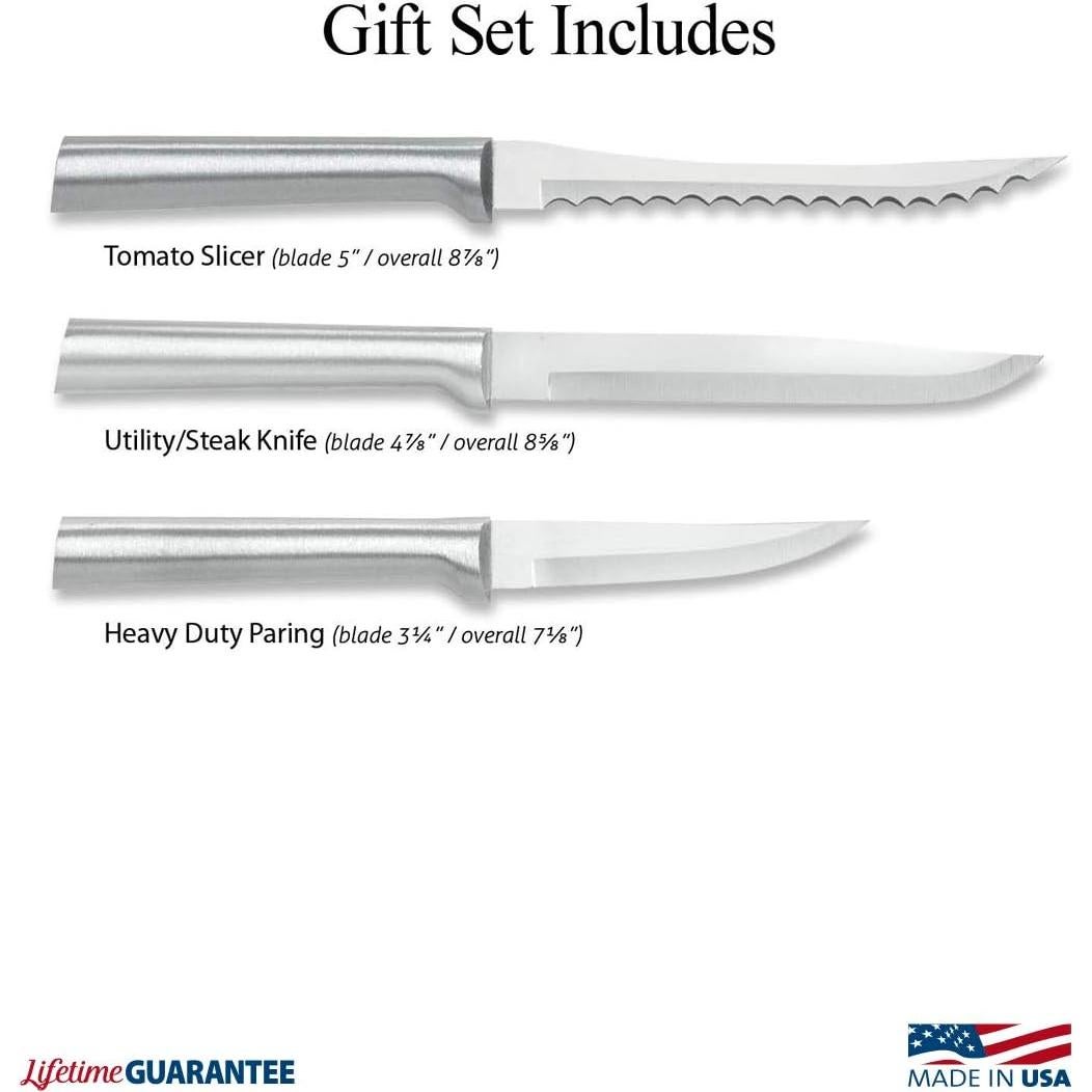 Juego de Cuchillos de Cocina RADA S49 - 3 Piezas Acero Inoxidable