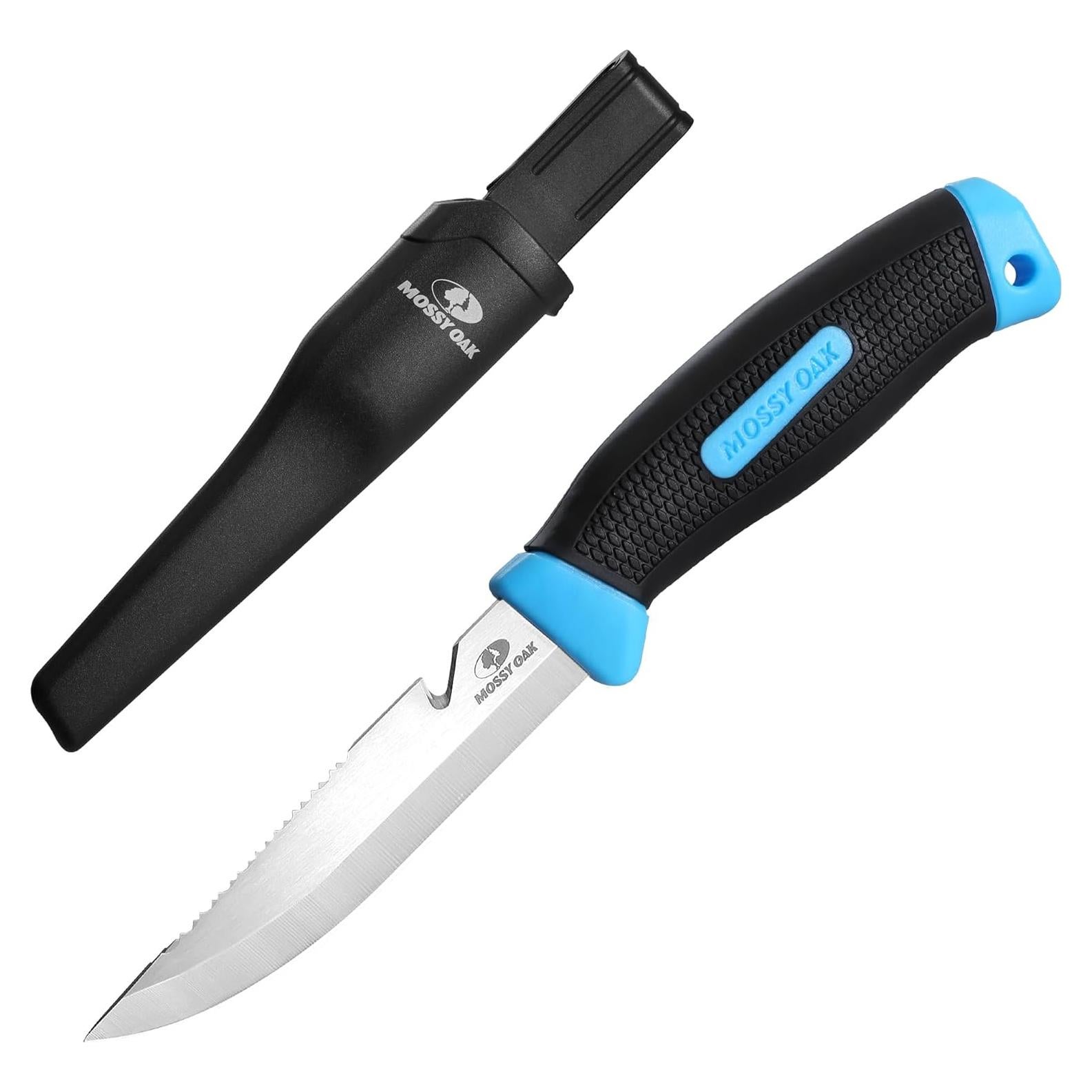 Cuchillo de Pesca Mossy Oak 21.6 cm Hoja Inoxidable Afilada