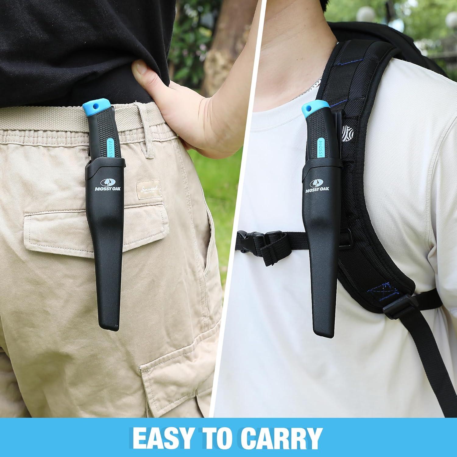 Cuchillo de Pesca Mossy Oak 21.6 cm Hoja Inoxidable Afilada