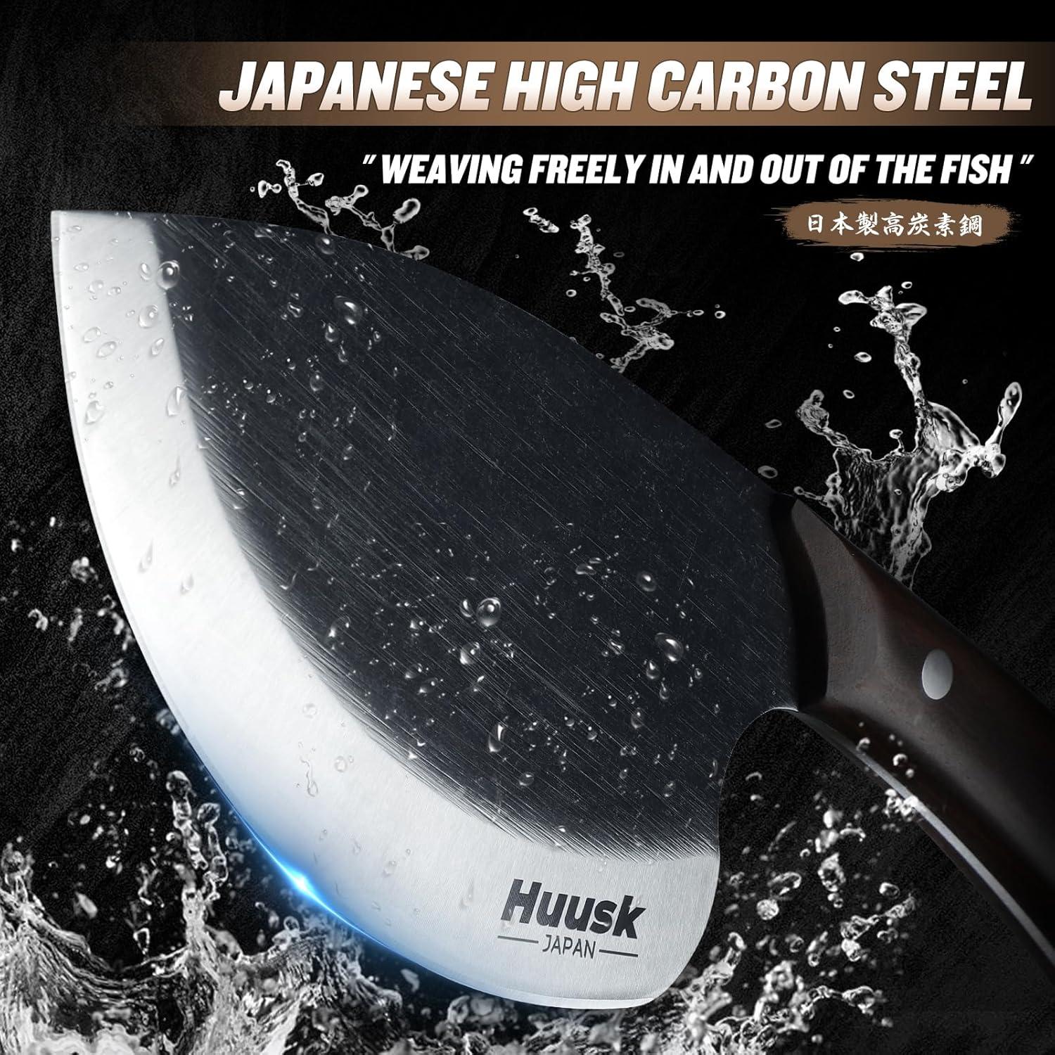 Cuchillo de Pescado Huusk 14.48 cm Acero Carbono Ergonomico