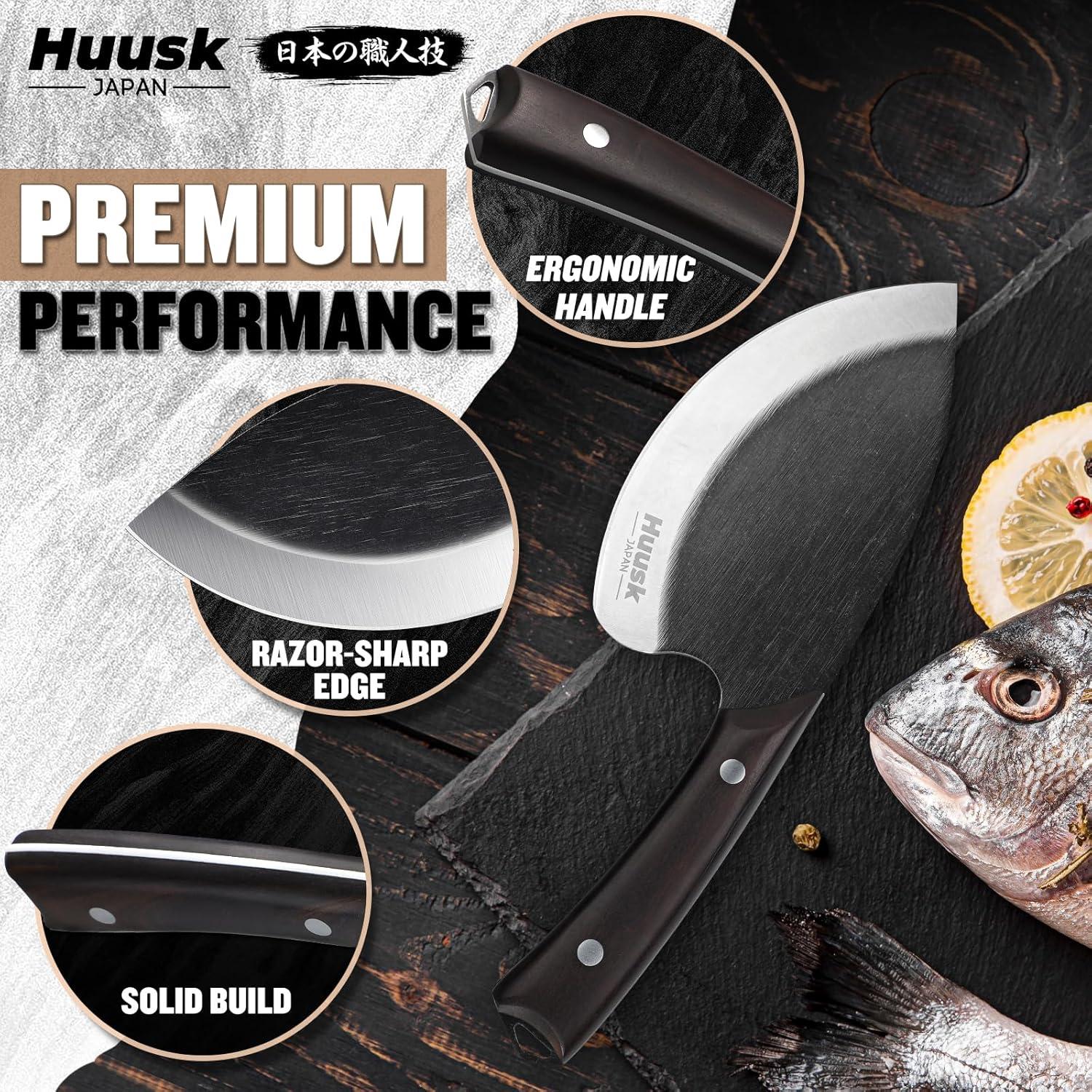 Cuchillo de Pescado Huusk 14.48 cm Acero Carbono Ergonomico