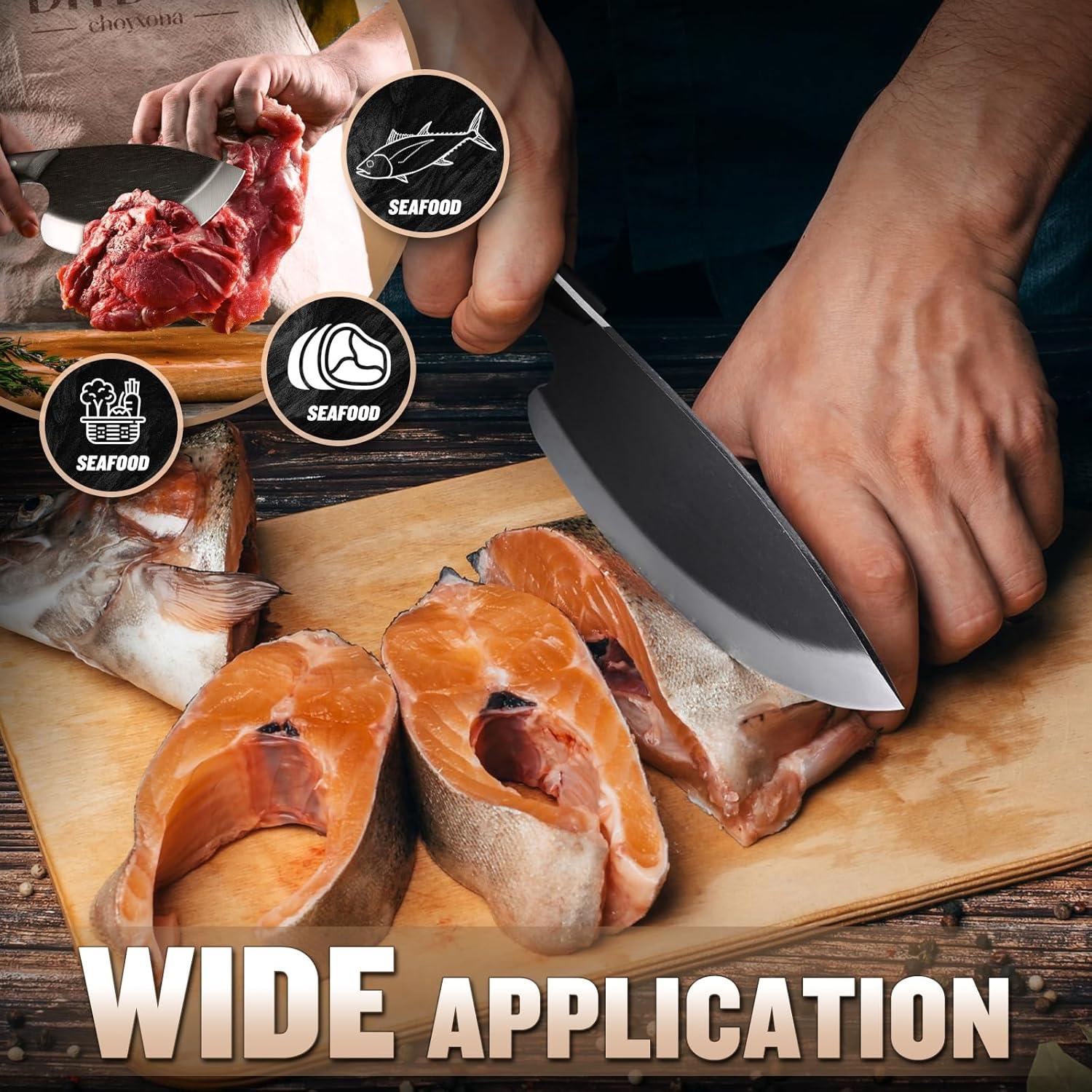 Cuchillo de Pescado Huusk 14.48 cm Acero Carbono Ergonomico