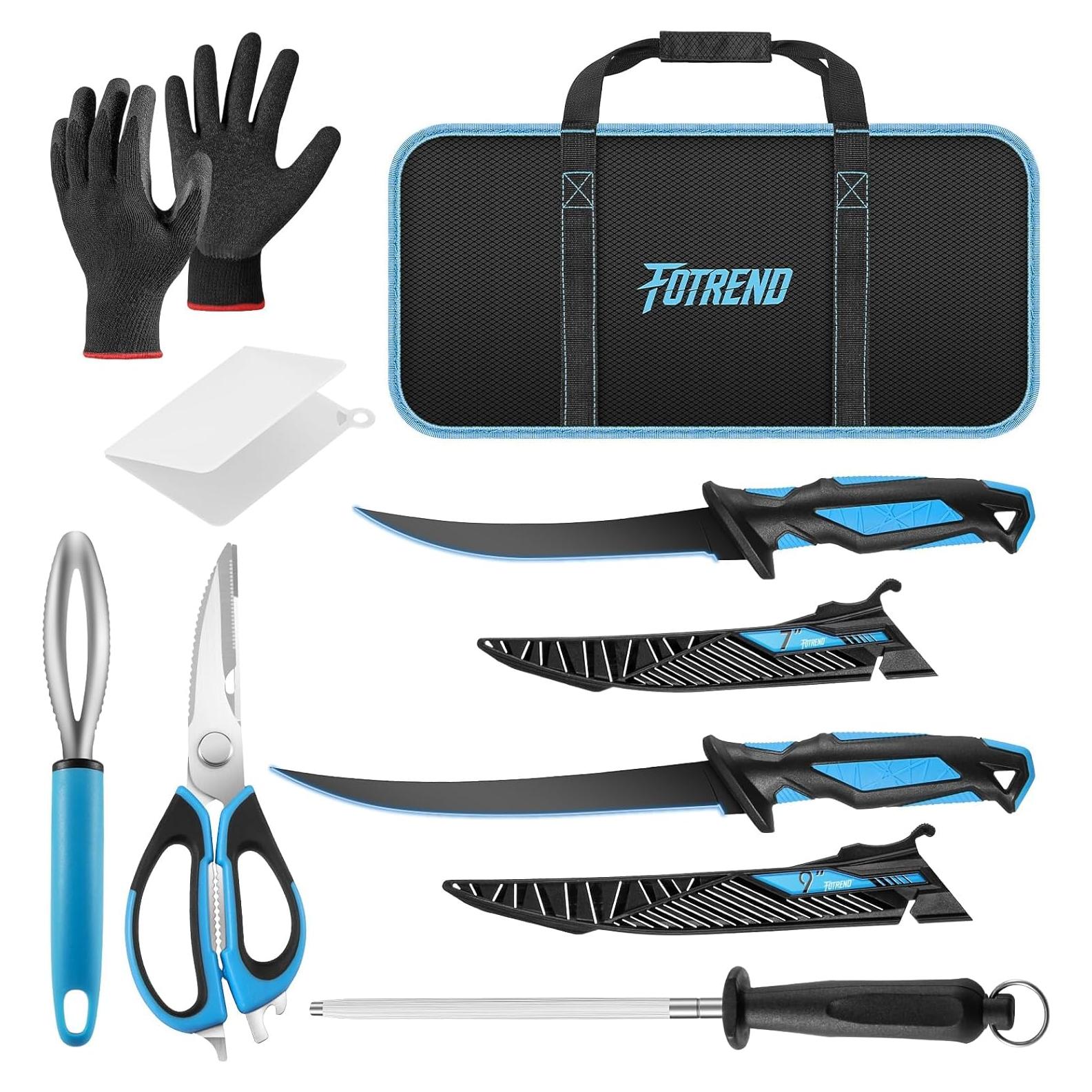 Kit de Cuchillos de Filete Fotrend 8 Pcs Acero Inoxidable G4116