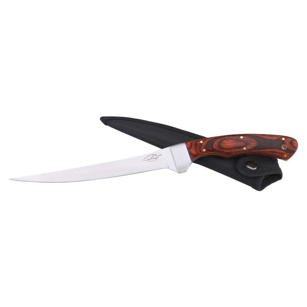 Cuchillo de Filete ILEAF 30.48 cm Acero Inoxidable Mango Madera