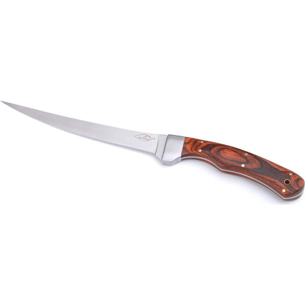 Cuchillo de Filete ILEAF 30.48 cm Acero Inoxidable Mango Madera