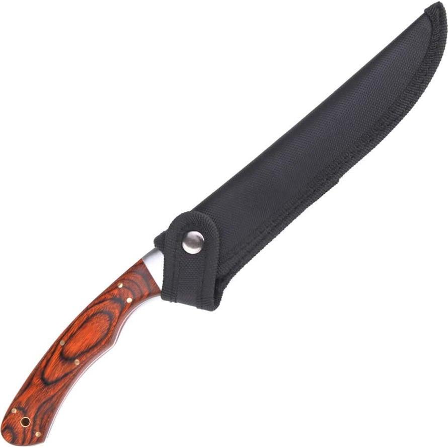 Cuchillo de Filete ILEAF 30.48 cm Acero Inoxidable Mango Madera