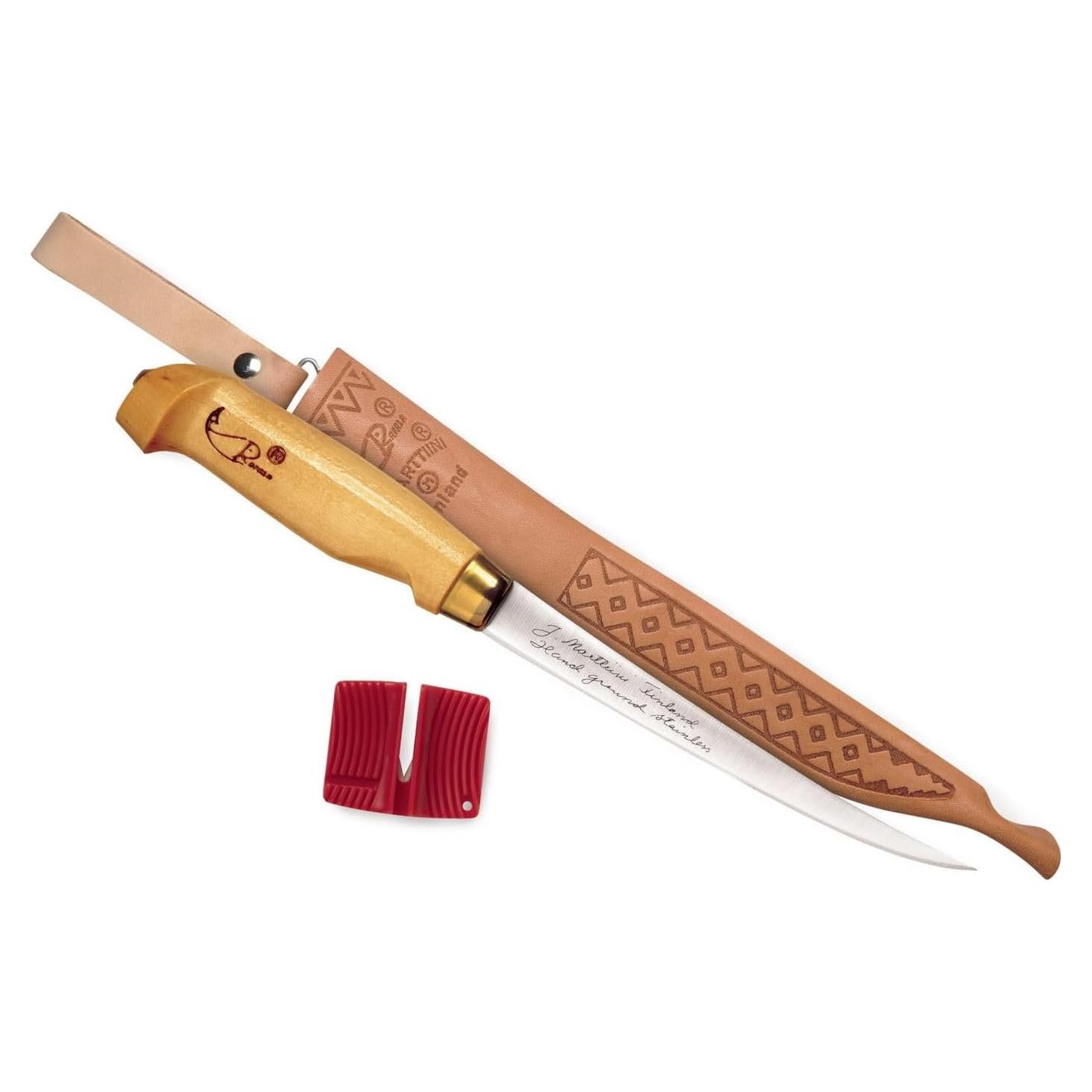 Cuchillo de Filete Rapala Fish'n Fillet 10.16 cm con Afilador