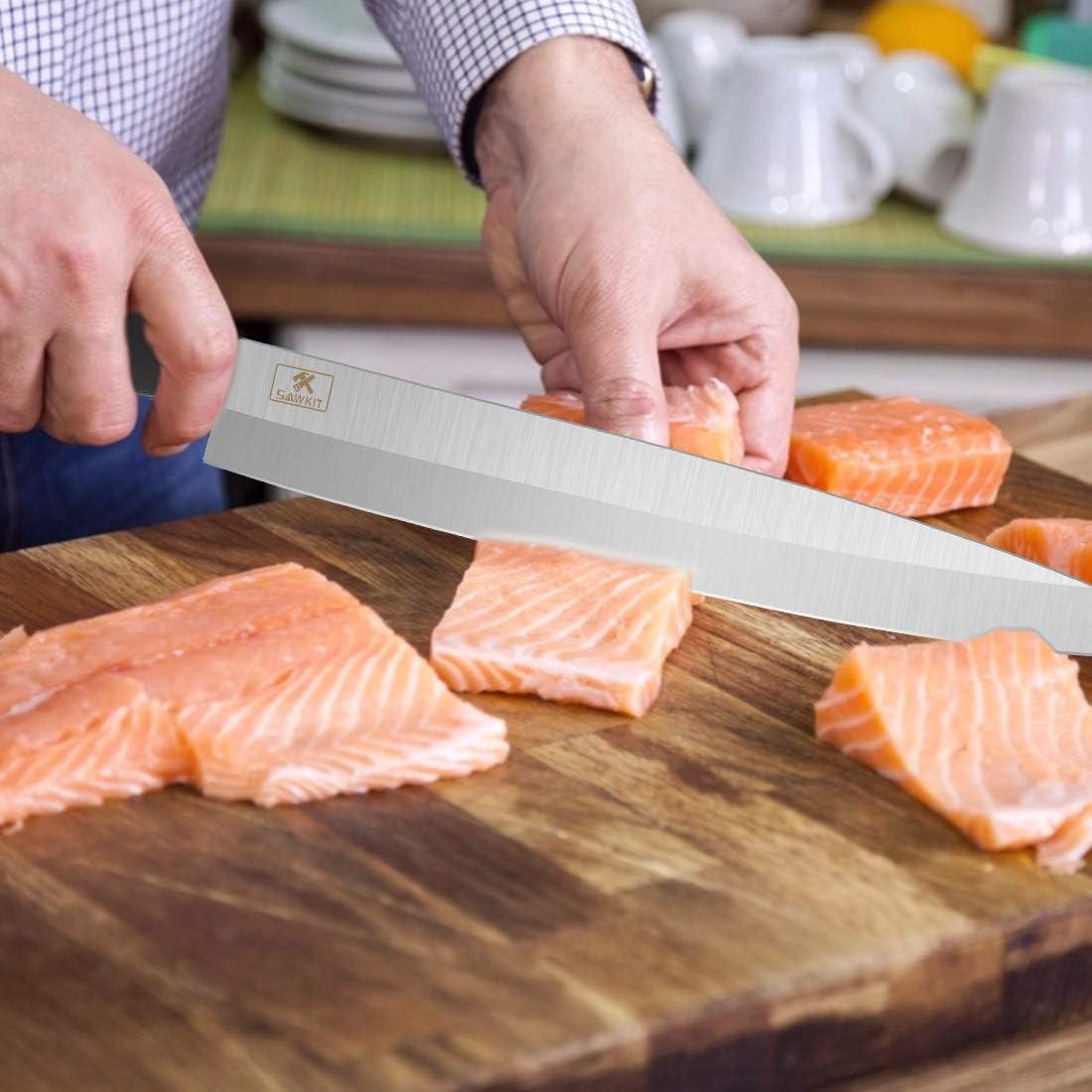 Cuchillo de Sashimi Sawkit 17.78 cm Acero Inoxidable Profesional