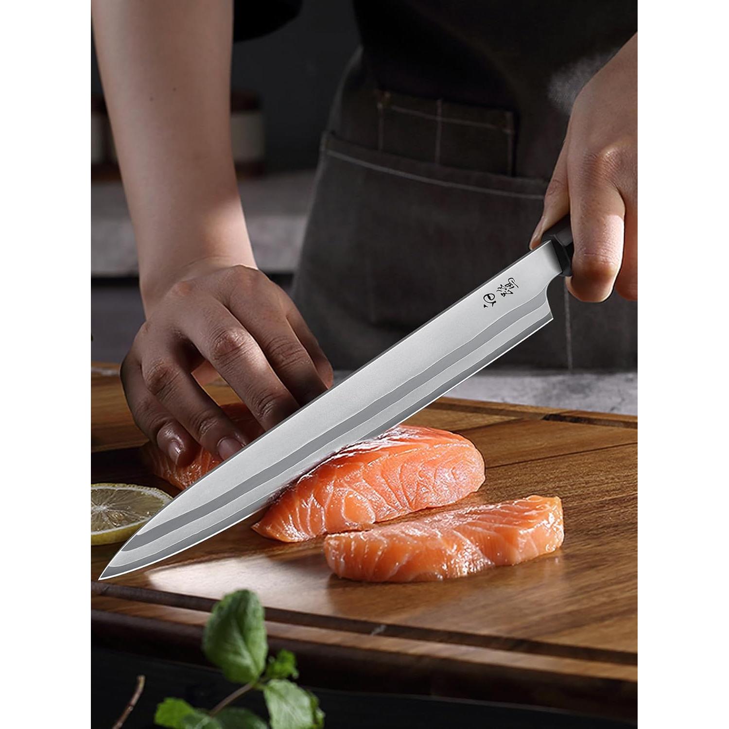 Cuchillo de Sushi HOSHANHO 25.4 cm Acero Alto Carbono Mango Olivo