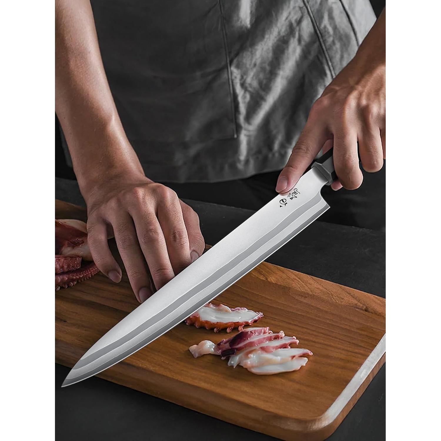 Cuchillo de Sushi HOSHANHO 25.4 cm Acero Alto Carbono Mango Olivo