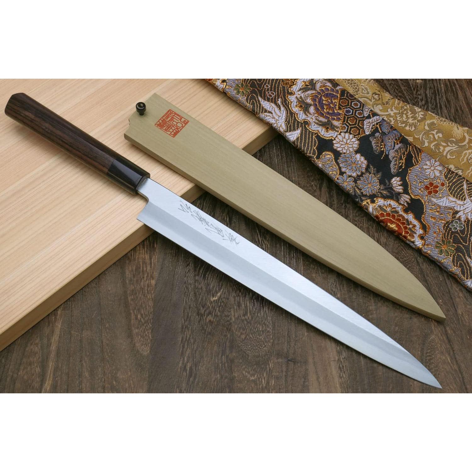 Cuchillo de Chef Yoshihiro Yanagi 300mm Acero Carbono Alto
