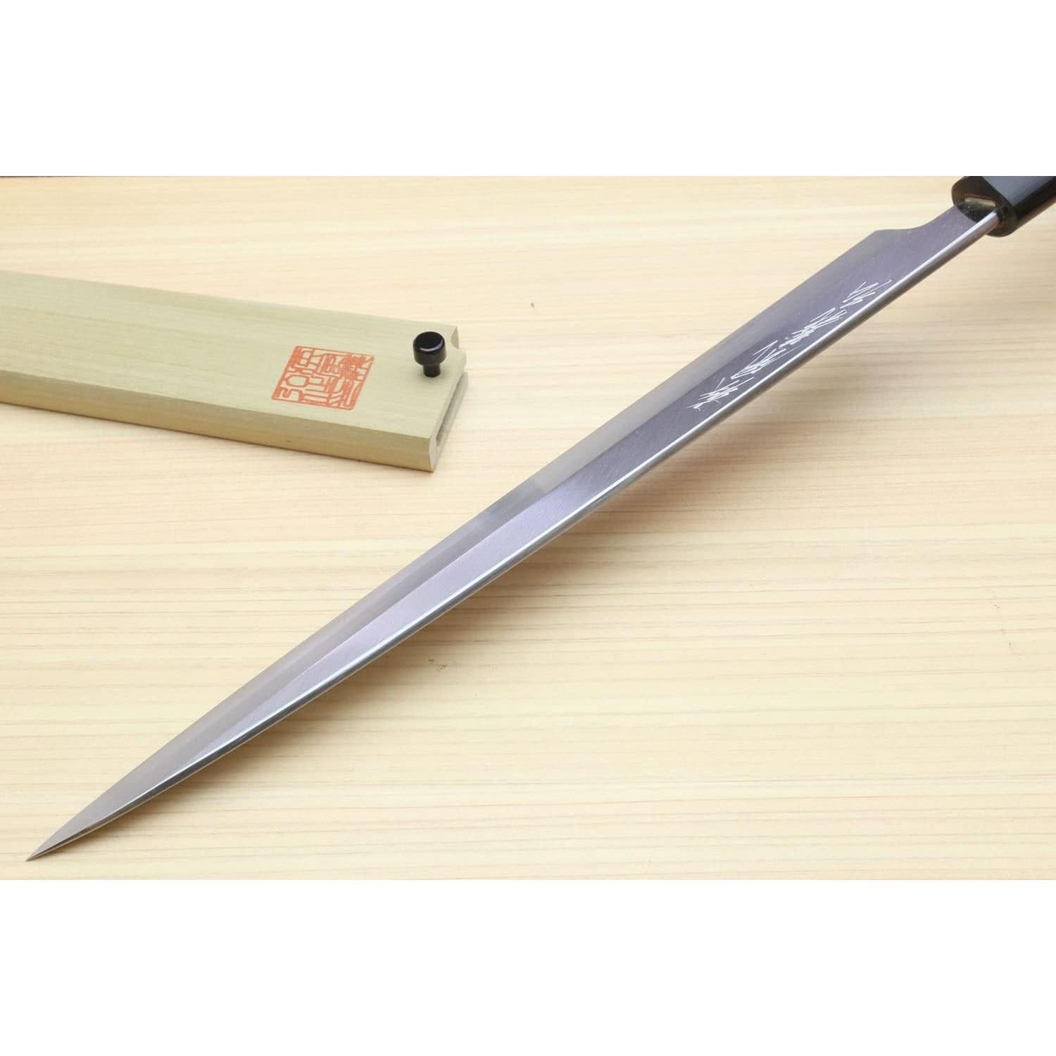 Cuchillo de Chef Yoshihiro Yanagi 300mm Acero Carbono Alto