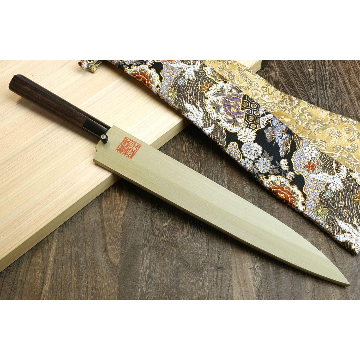 Cuchillo de Chef Yoshihiro Yanagi 300mm Acero Carbono Alto