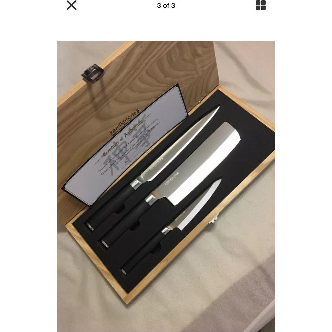 Juego de Cuchillos Kamikoto Kanpeki 3 Piezas Forjados